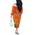 Netherlands Queen Day 2024 Off The Shoulder Long Sleeve Dress Nederland Koningsdag Orange Tulips - Wonder Print Shop