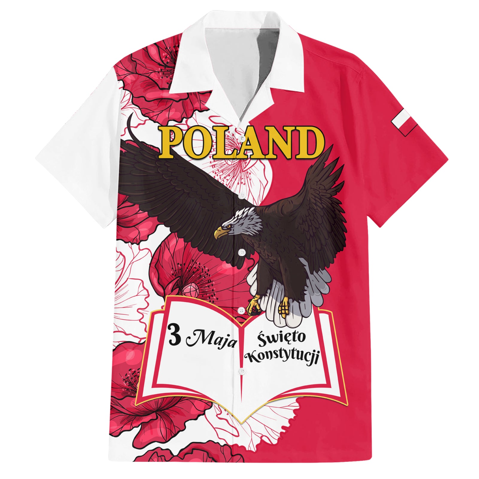 Poland Constitution Day 2024 Hawaiian Shirt Polska Swieto Konstytucji 3 Maja - Wonder Print Shop