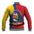 Personalized Venezuela Baseball Jacket Coat Of Arms Curve Style