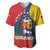 Personalized Venezuela Baseball Jersey Coat Of Arms Curve Style