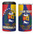 Personalized Venezuela 4 in 1 Can Cooler Tumbler Coat Of Arms Curve Style