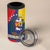 Personalized Venezuela 4 in 1 Can Cooler Tumbler Coat Of Arms Curve Style