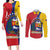 Personalized Venezuela Couples Matching Long Sleeve Bodycon Dress and Long Sleeve Button Shirt Coat Of Arms Curve Style