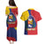 Personalized Venezuela Couples Matching Puletasi and Hawaiian Shirt Coat Of Arms Curve Style