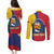 Personalized Venezuela Couples Matching Puletasi and Long Sleeve Button Shirt Coat Of Arms Curve Style