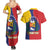 Personalized Venezuela Couples Matching Summer Maxi Dress and Hawaiian Shirt Coat Of Arms Curve Style