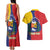 Personalized Venezuela Couples Matching Tank Maxi Dress and Hawaiian Shirt Coat Of Arms Curve Style