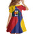 Personalized Venezuela Family Matching Long Sleeve Bodycon Dress and Hawaiian Shirt Coat Of Arms Curve Style