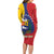 Personalized Venezuela Family Matching Long Sleeve Bodycon Dress and Hawaiian Shirt Coat Of Arms Curve Style