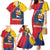 Personalized Venezuela Family Matching Mermaid Dress and Hawaiian Shirt Coat Of Arms Curve Style