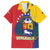 Personalized Venezuela Family Matching Off The Shoulder Long Sleeve Dress and Hawaiian Shirt Coat Of Arms Curve Style