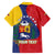 Personalized Venezuela Family Matching Off The Shoulder Long Sleeve Dress and Hawaiian Shirt Coat Of Arms Curve Style