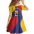 Personalized Venezuela Family Matching Off Shoulder Maxi Dress and Hawaiian Shirt Coat Of Arms Curve Style