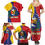 Personalized Venezuela Family Matching Summer Maxi Dress and Hawaiian Shirt Coat Of Arms Curve Style