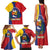 Personalized Venezuela Family Matching Tank Maxi Dress and Hawaiian Shirt Coat Of Arms Curve Style