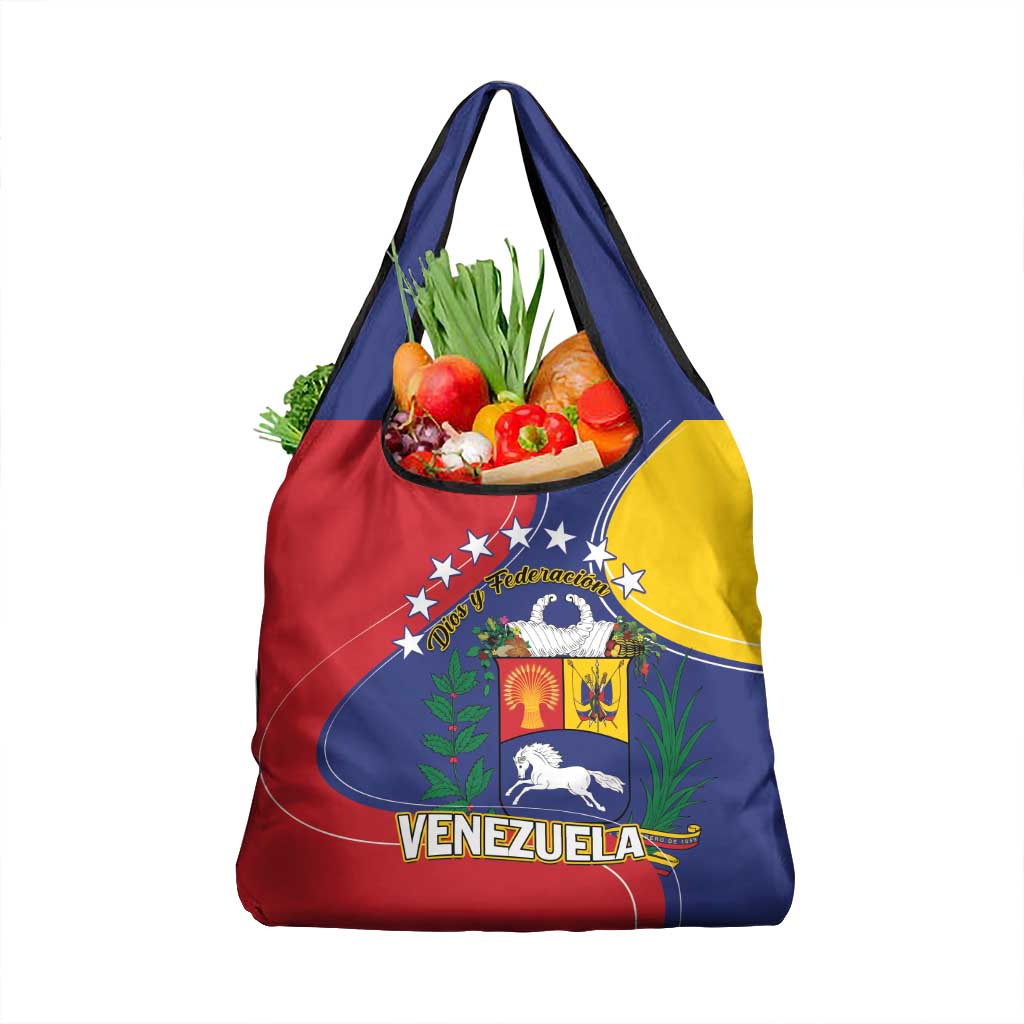 Venezuela Grocery Bag Coat Of Arms Curve Style