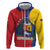 Personalized Venezuela Hoodie Coat Of Arms Curve Style