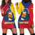 Personalized Venezuela Hoodie Dress Coat Of Arms Curve Style