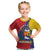 Personalized Venezuela Kid T Shirt Coat Of Arms Curve Style