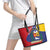 Venezuela Leather Tote Bag Coat Of Arms Curve Style