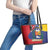 Venezuela Leather Tote Bag Coat Of Arms Curve Style