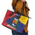 Venezuela Leather Tote Bag Coat Of Arms Curve Style