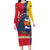 Personalized Venezuela Long Sleeve Bodycon Dress Coat Of Arms Curve Style