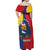 Personalized Venezuela Off Shoulder Maxi Dress Coat Of Arms Curve Style