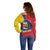 Personalized Venezuela Off Shoulder Sweater Coat Of Arms Curve Style