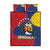 Venezuela Quilt Bed Set Coat Of Arms Curve Style