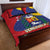 Venezuela Quilt Bed Set Coat Of Arms Curve Style