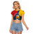 Personalized Venezuela Raglan Cropped T Shirt Coat Of Arms Curve Style