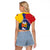 Personalized Venezuela Raglan Cropped T Shirt Coat Of Arms Curve Style