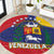 Venezuela Round Carpet Coat Of Arms Curve Style