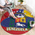 Venezuela Round Carpet Coat Of Arms Curve Style