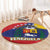 Venezuela Round Carpet Coat Of Arms Curve Style