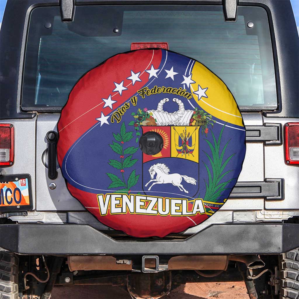 Venezuela Spare Tire Cover Coat Of Arms Curve Style