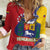 Personalized Venezuela Women Casual Shirt Coat Of Arms Curve Style