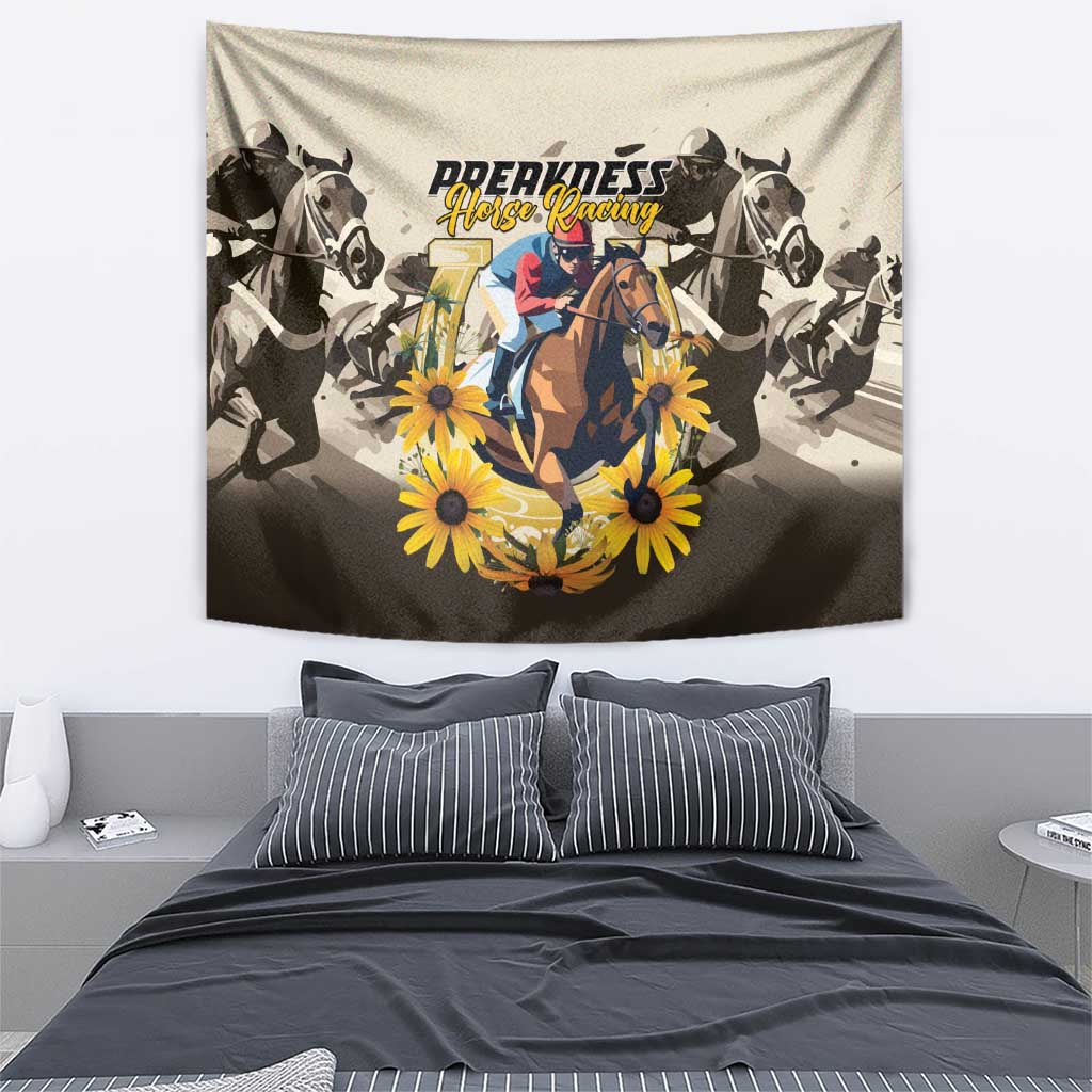Preakness Horse Racing Tapestry Middle Jewel