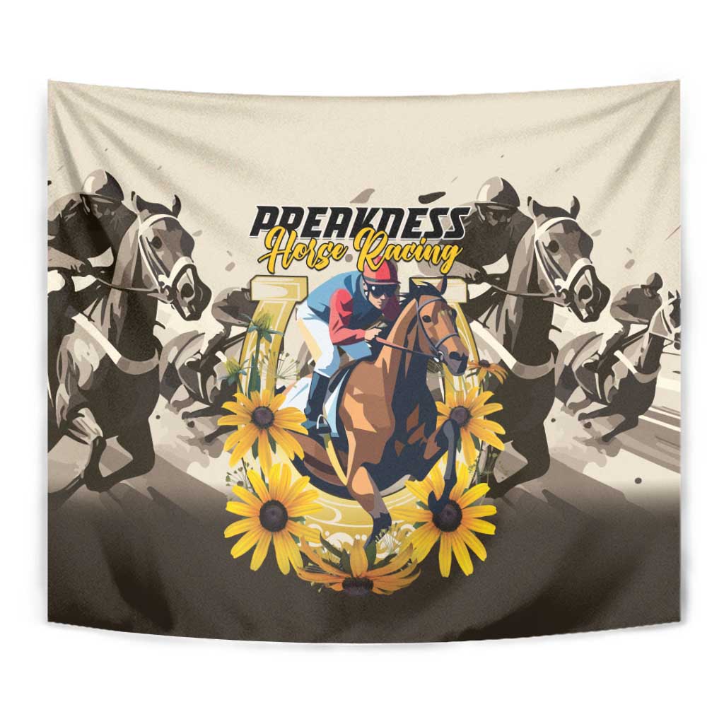 Preakness Horse Racing Tapestry Middle Jewel