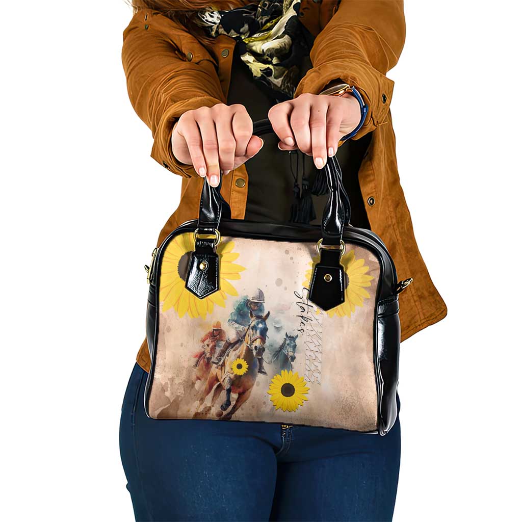 Preakness Horse Racing Shoulder Handbag Run for the Black Eyed Susans