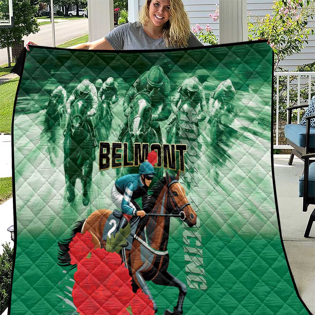 Belmont Horse Racing Quilt Run for the Carnations