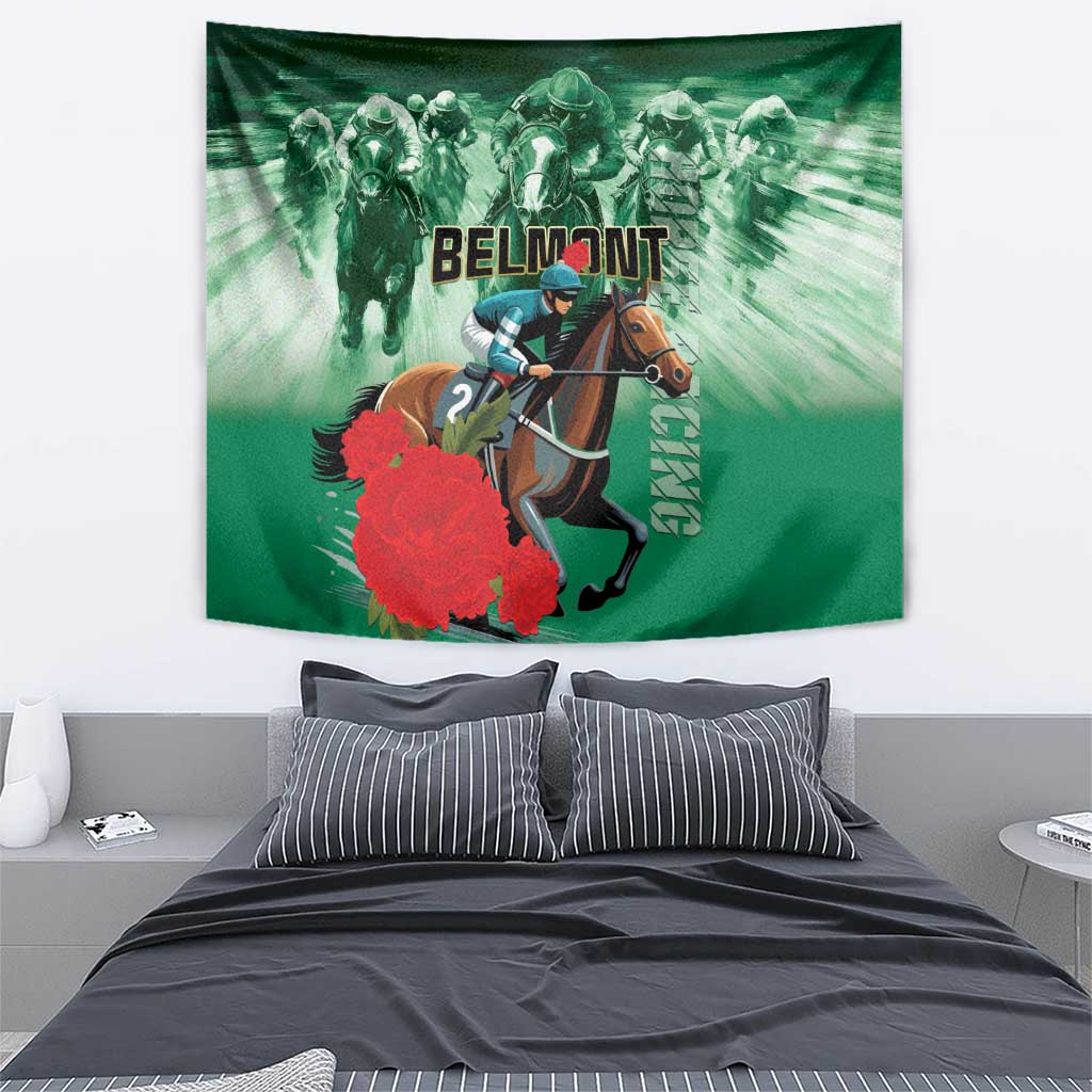 Belmont Horse Racing Tapestry Run for the Carnations