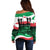 Italy Republic Day Off Shoulder Sweater Festa della Repubblica - Wonder Print Shop