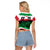 Italy Republic Day Raglan Cropped T Shirt Festa della Repubblica