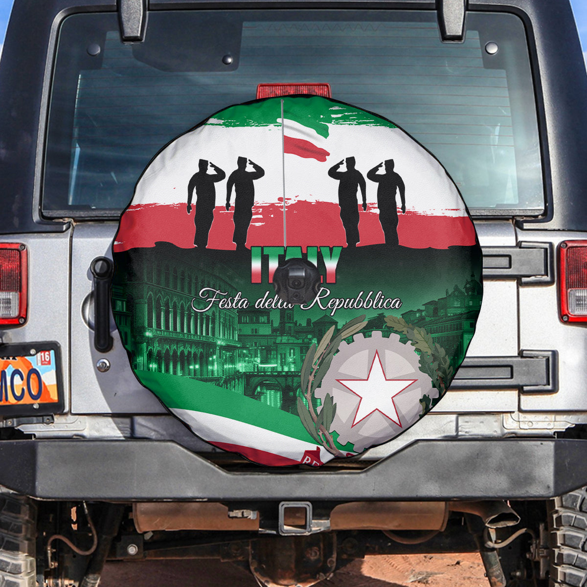 Italy Republic Day Spare Tire Cover Festa della Repubblica