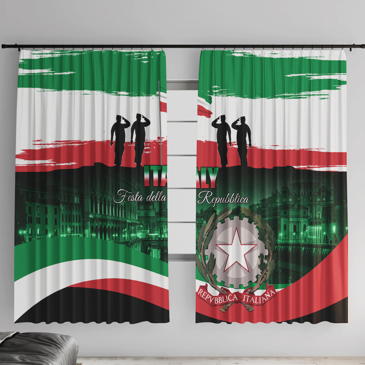 Italy Republic Day Window Curtain Festa della Repubblica