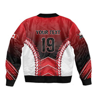Custom Canada Baseball Bomber Jacket Go Champion The Maple Leaf