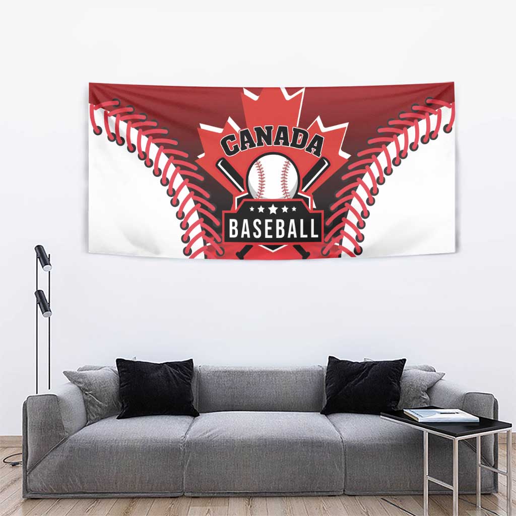 Canada Baseball Tapestry Go Champion The Maple Leaf