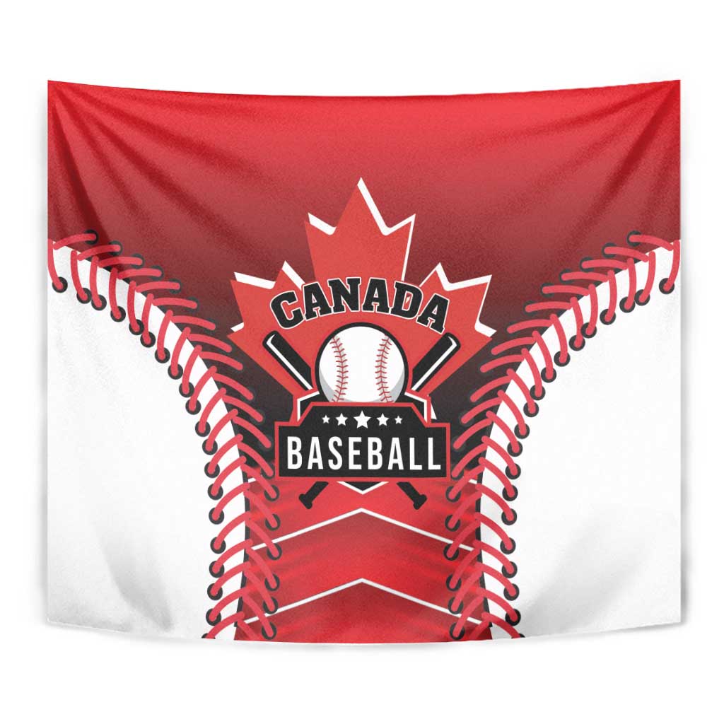 Canada Baseball Tapestry Go Champion The Maple Leaf